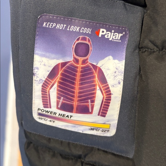 Pajar Men's Black Puffer Jacket with Fur Hood - Picture 7 of 10